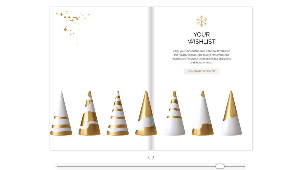 Dot.vu new template Christmas Wishlist Flipbook