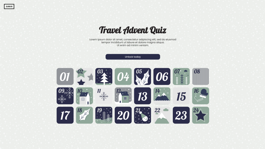 Dot.vu Advent Calendar with Quiz Template