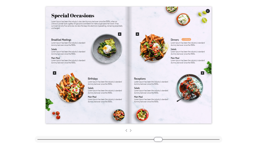 Dot.vu Product Catalog Flipbook (B2B/Food) Template