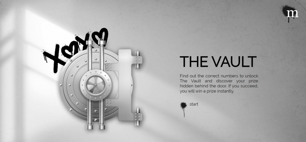 The Vault marketing games template: create excitement among your customers