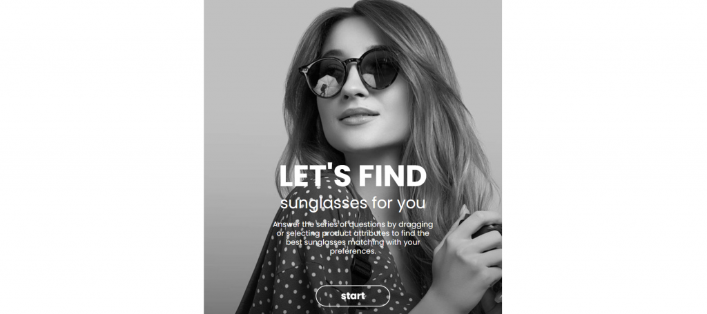 Help your customers find the best sunglasses with a Sunglasses Finder