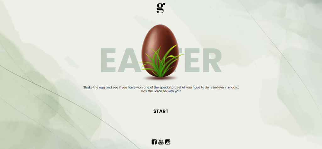 Shake the Easter Egg Marketing Game template