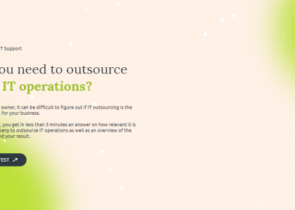 it assessment test to help make outsourcing decisions