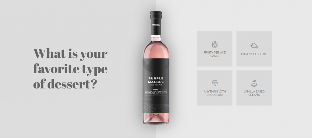 embedded product finder wine template
