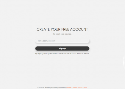 create a free account on Dot.vu
