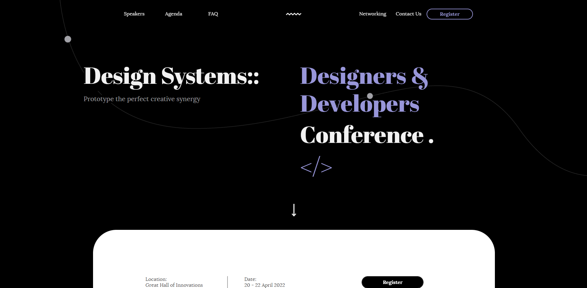 Conference Microsite Template News Dot vu