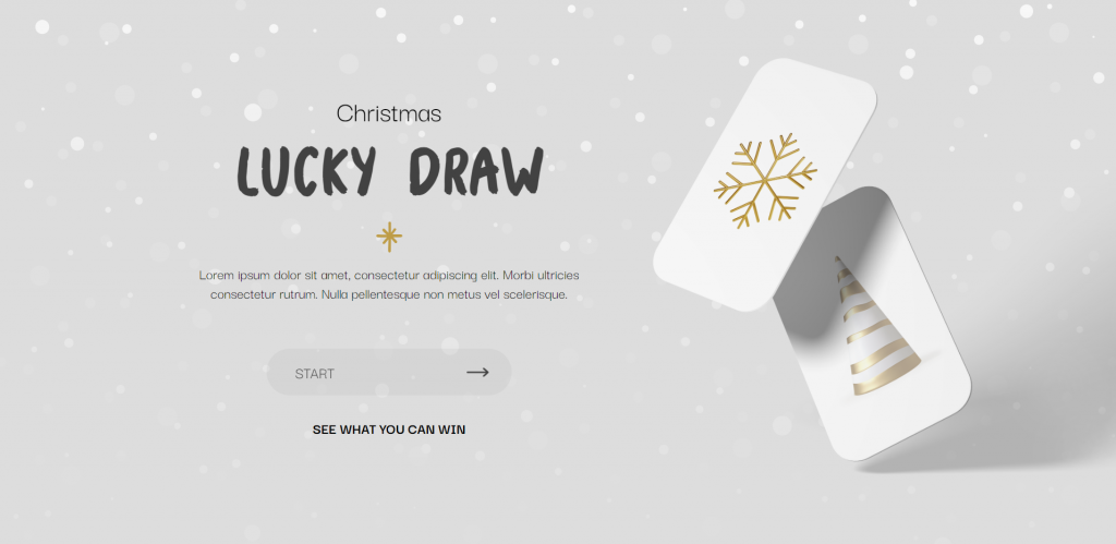 Xmas Lucky Draw template by Dot.vu