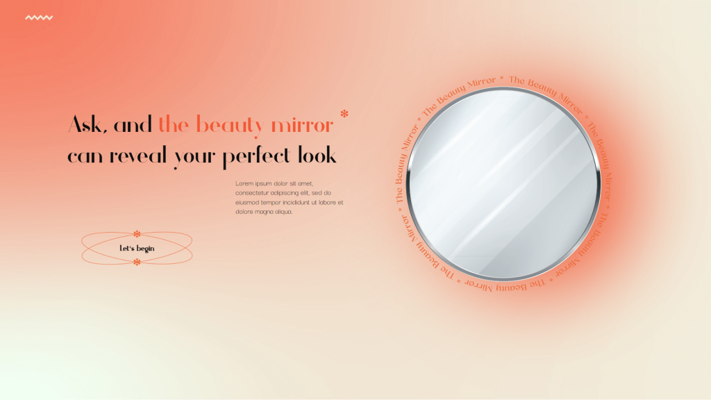 Beauty mirror template by dot.vu