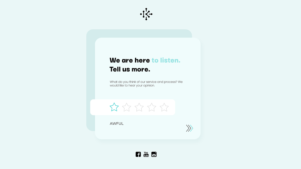 Short feedback survey template by dot.vu