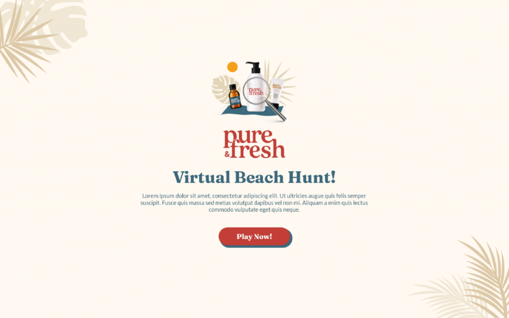 Virtual Beach Hunt template by Dot.vu