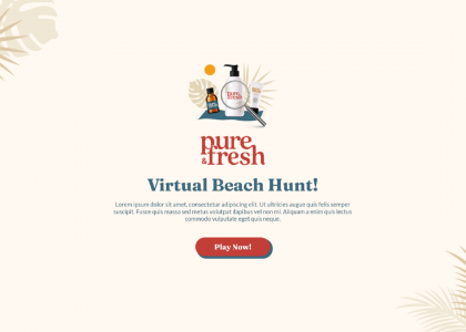 virtual beach hunt template by Dot.vu