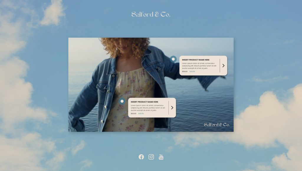 Summer Shoppable Video - Interactive Video Template