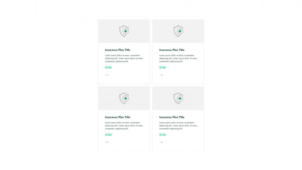 Insurance Plan Selector template by Dot.vu