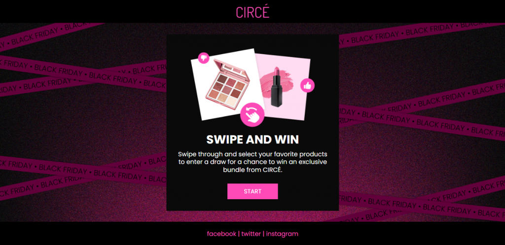 Black Friday Swipe and Win Template