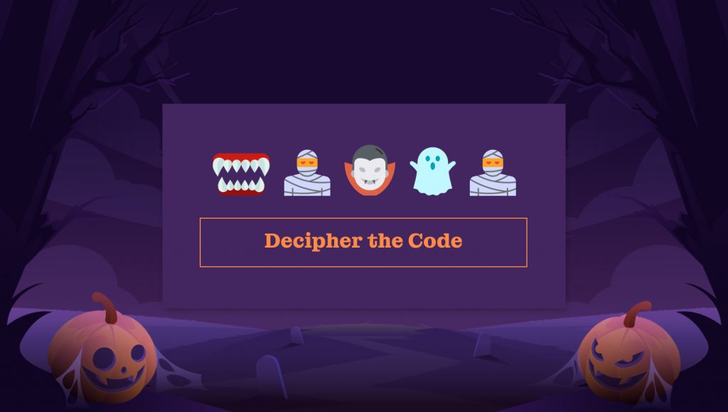 Decipher the Code Halloween Template