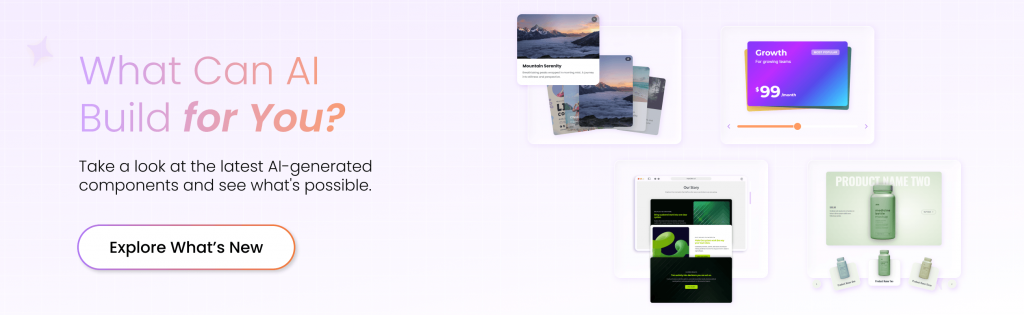 Explore the latest AI Components and start building Interactive Experiences with Dot.vu