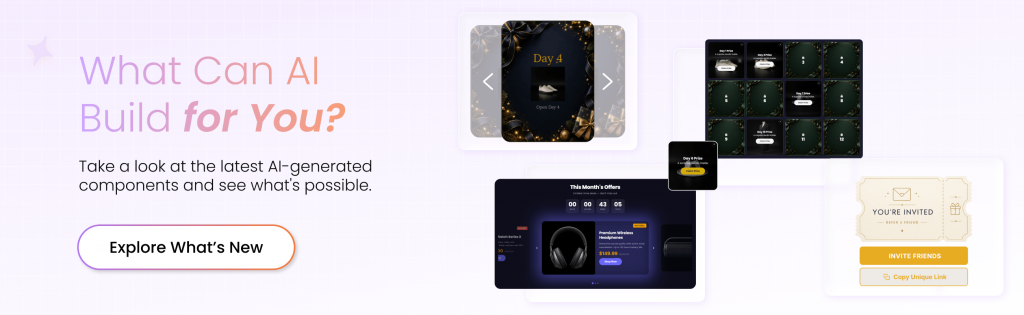 Explore the latest AI Components and start building Interactive Experiences with Dot.vu